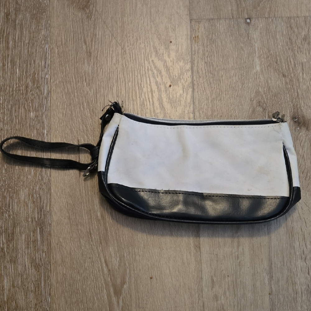Stylish Black and White Clutch